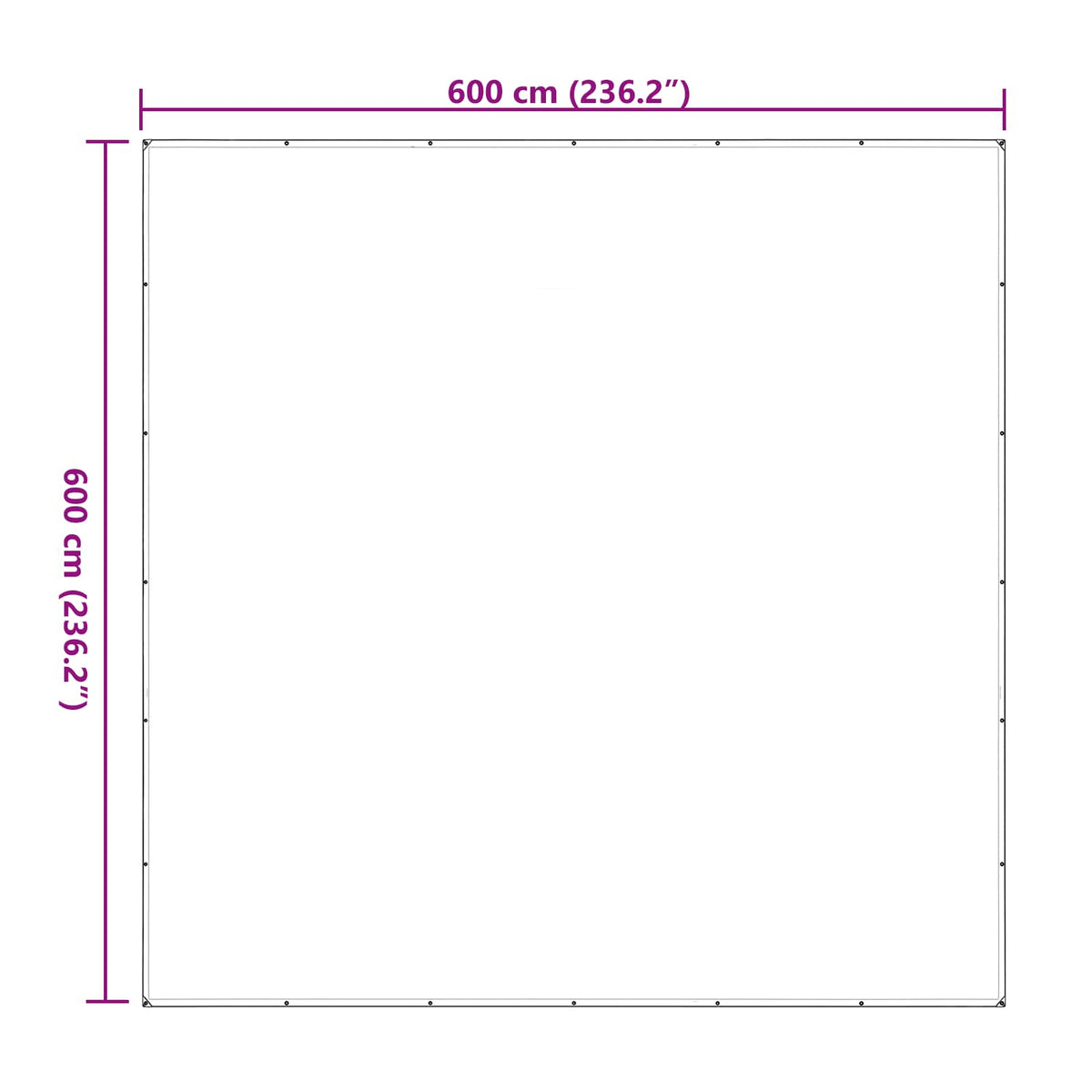 Pokrov za biljke *Transparent*an 6 x 6 m PE
