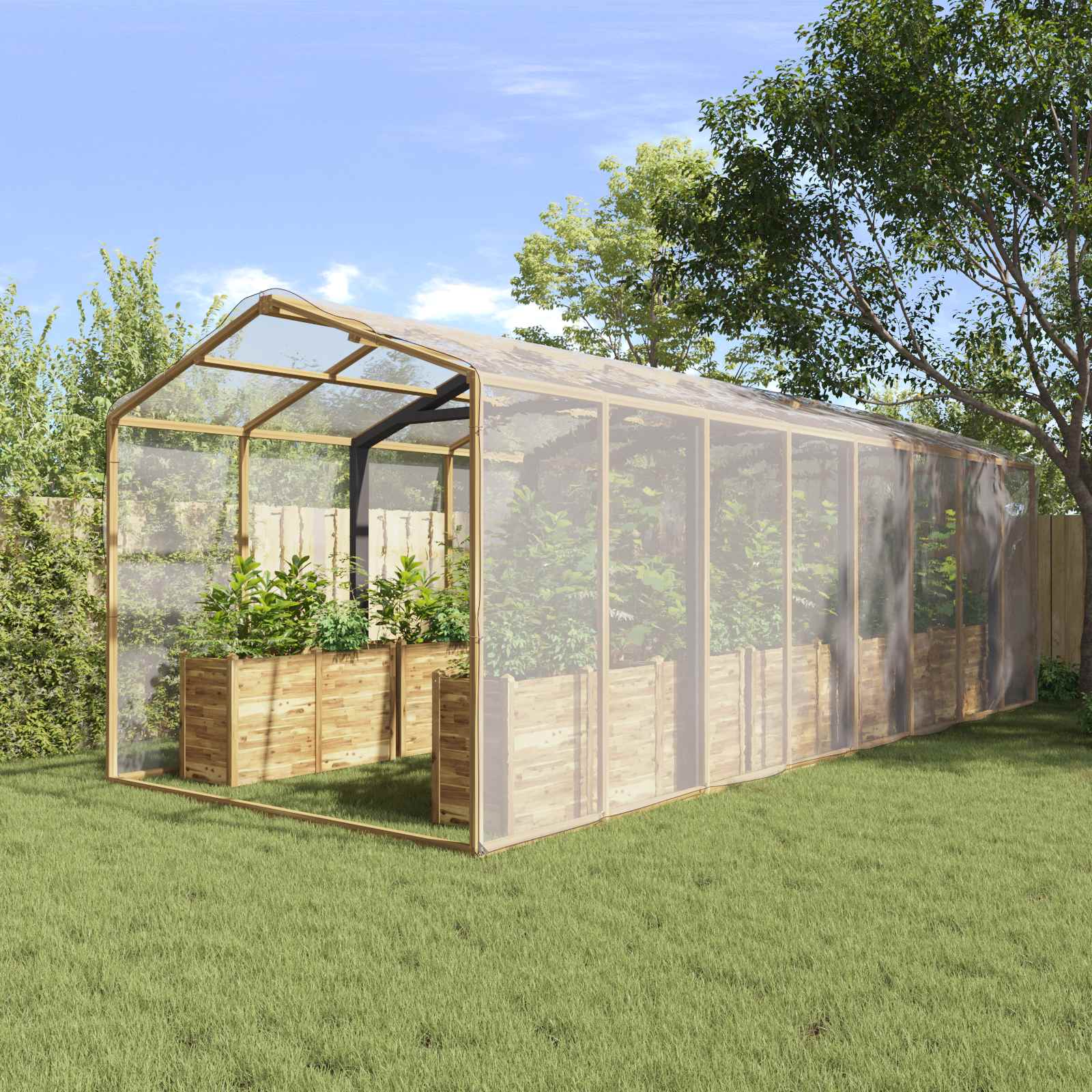 Pokrov za biljke *Transparent*an 6 x 8 m PE