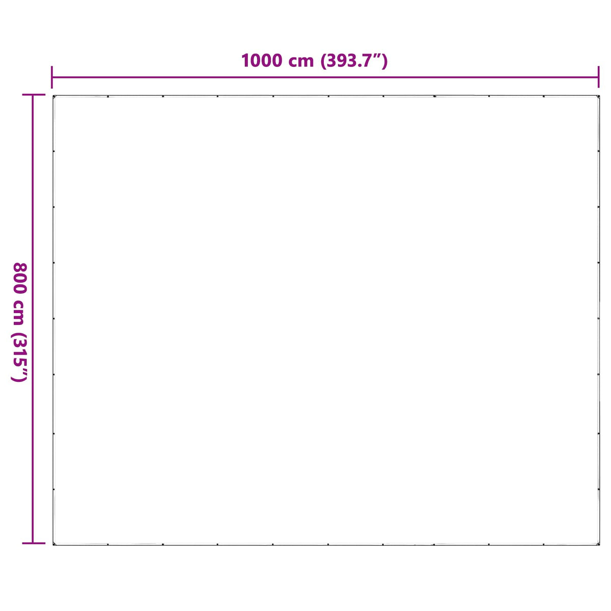 Pokrov za biljke *Transparent*an 8 x 10 m PE
