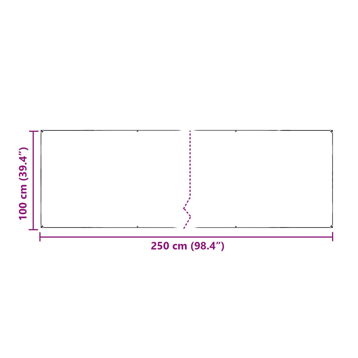 Pokrov za biljke *Transparent*an 2,5 x 1 m PE