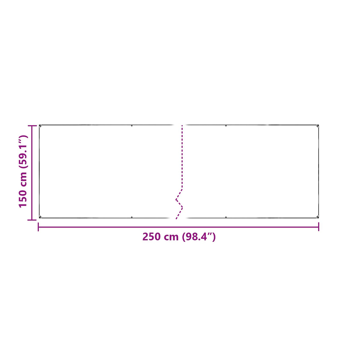 Pokrov za biljke *Transparent*an 2,5 x 1,5 m PE