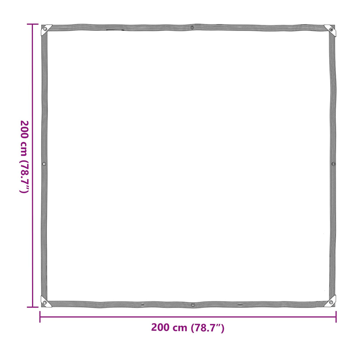 Pokrov za biljke *Transparent*an 2 x 2 m PE