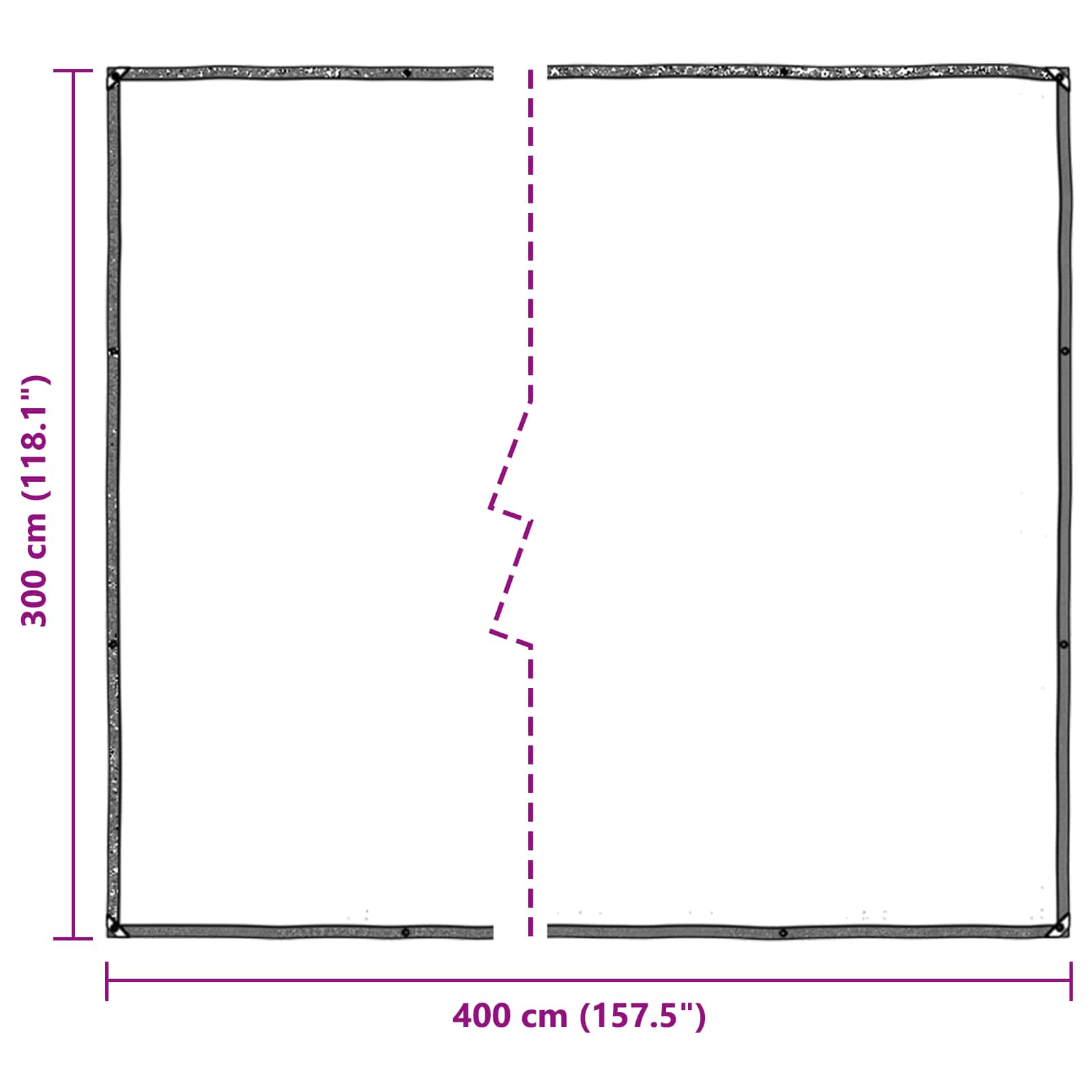 Pokrov za biljke *Transparent*an 3 x 4 m PE