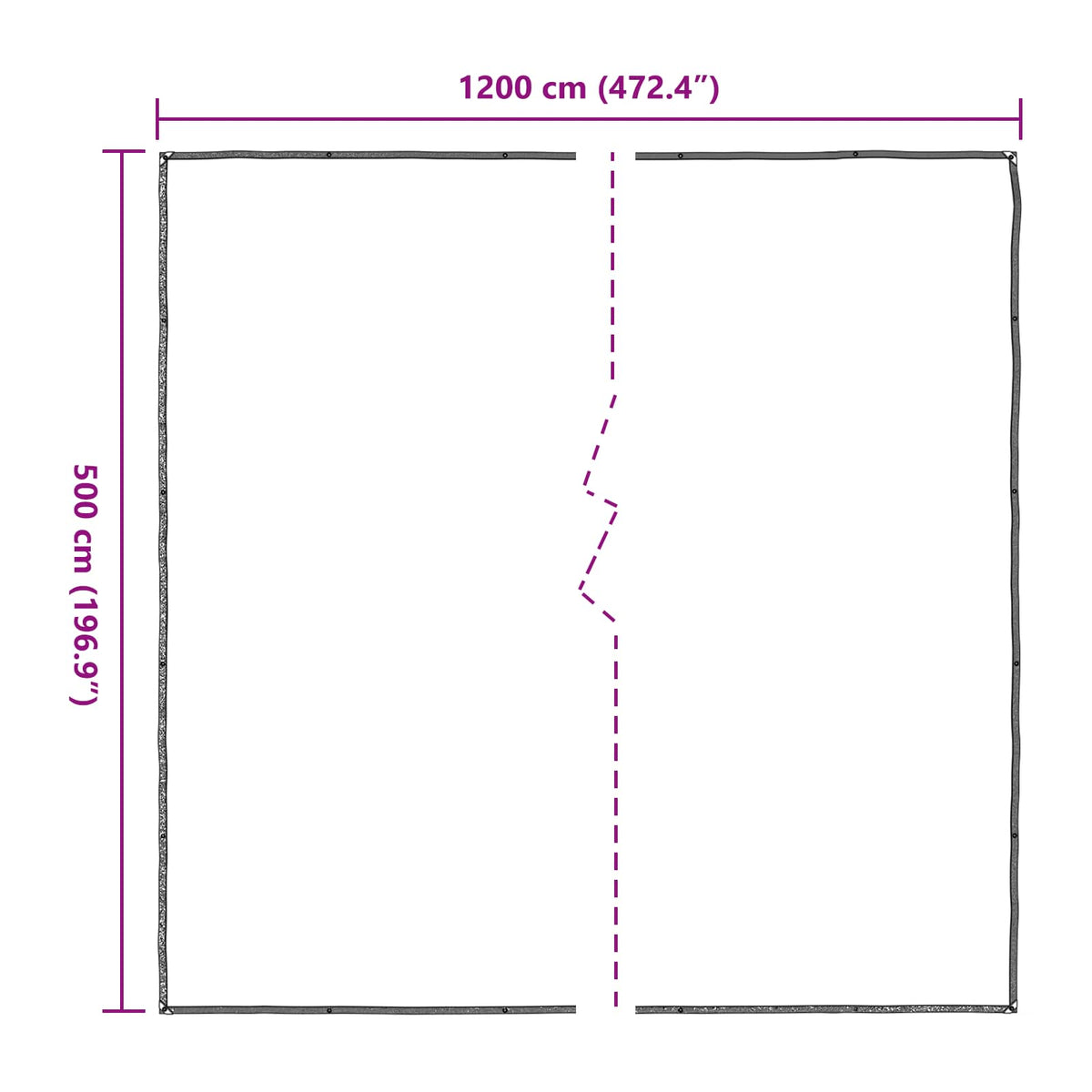 Pokrov za biljke *Transparent*an 5 x 12 m PE