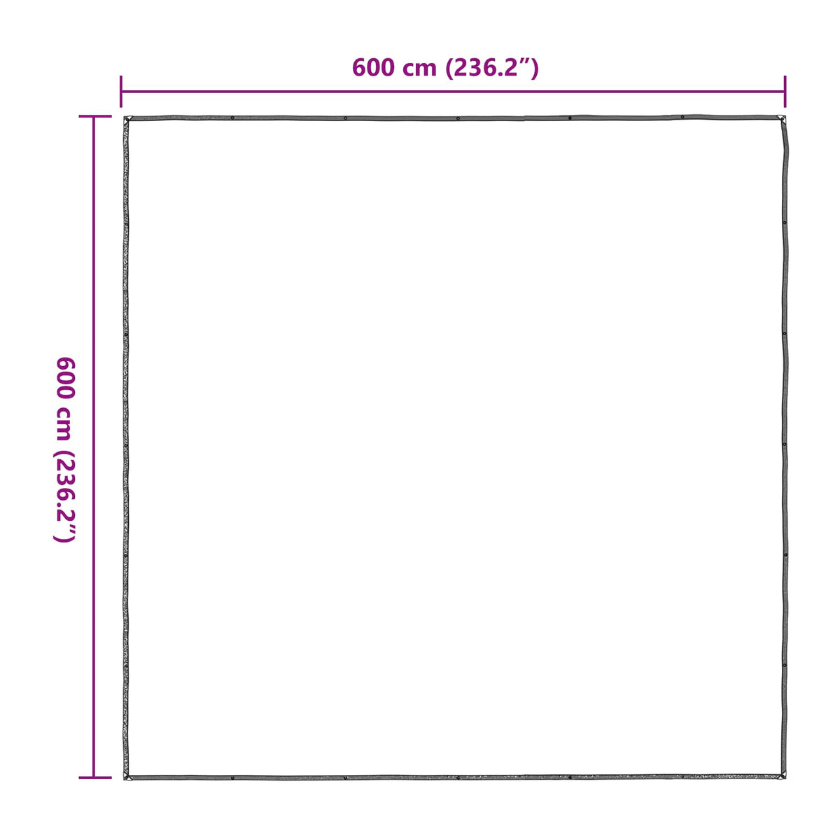 Pokrov za biljke *Transparent*an 6 x 6 m PE