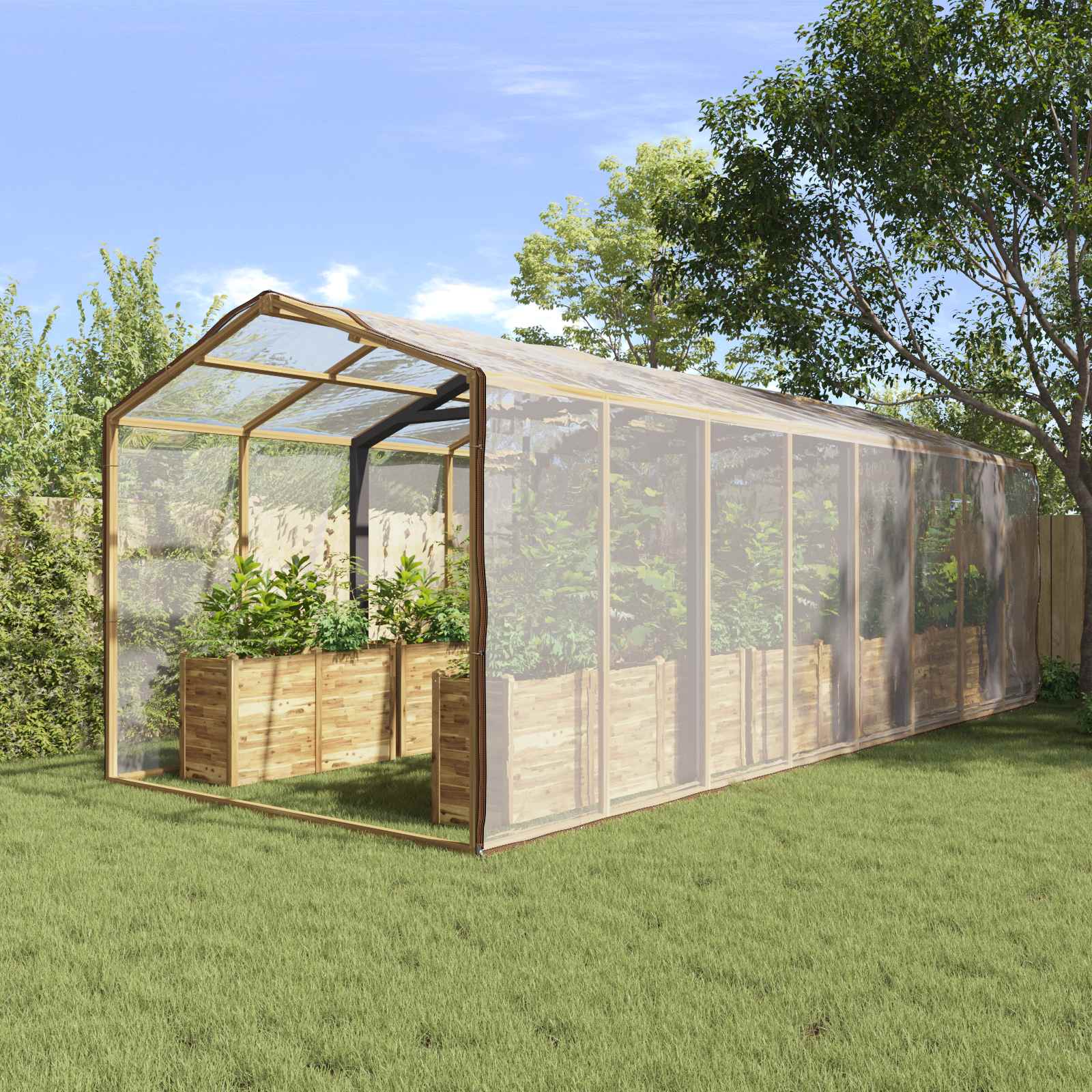 Pokrov za biljke *Transparent*an 6 x 8 m PE