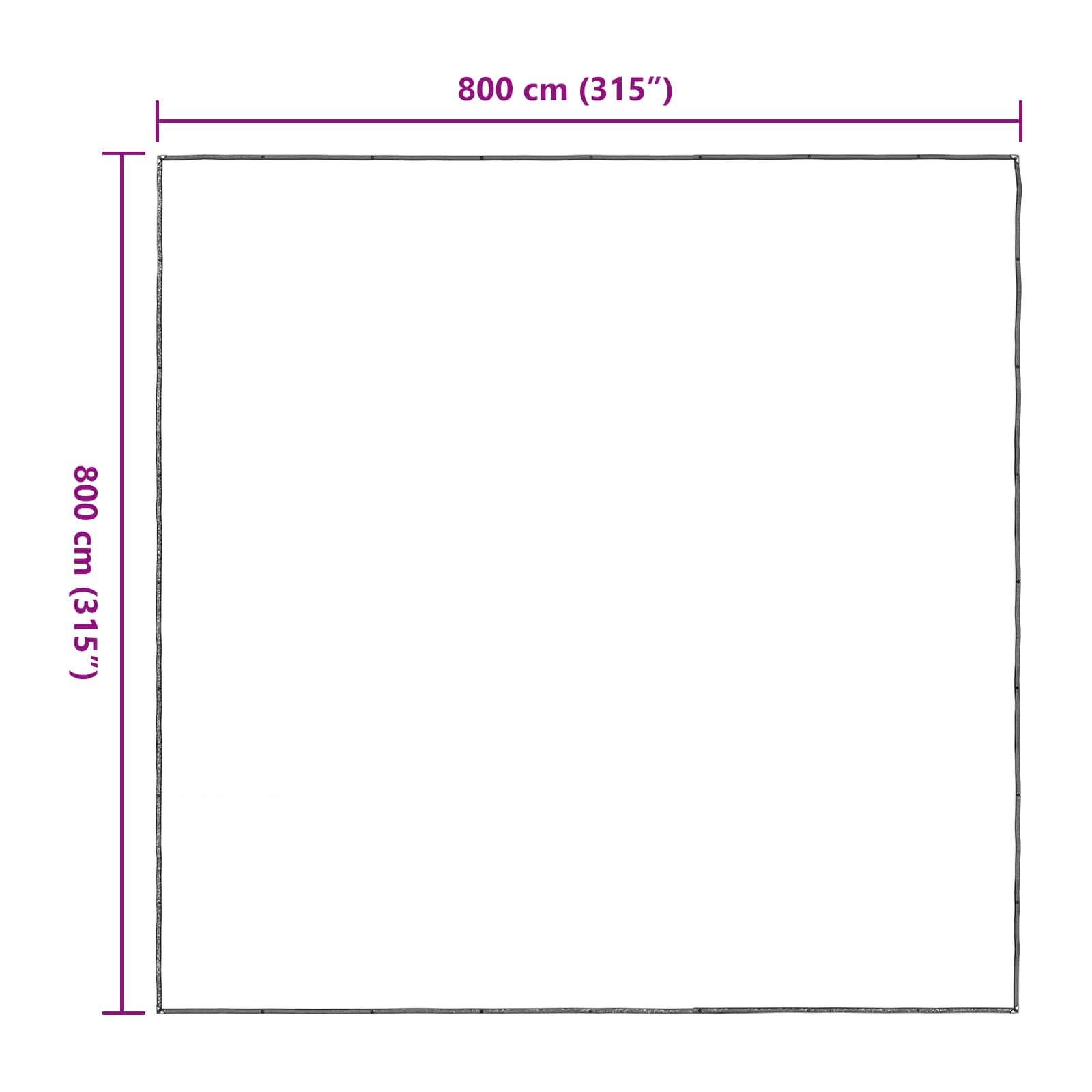 Pokrov za biljke *Transparent*an 8 x 8 m PE