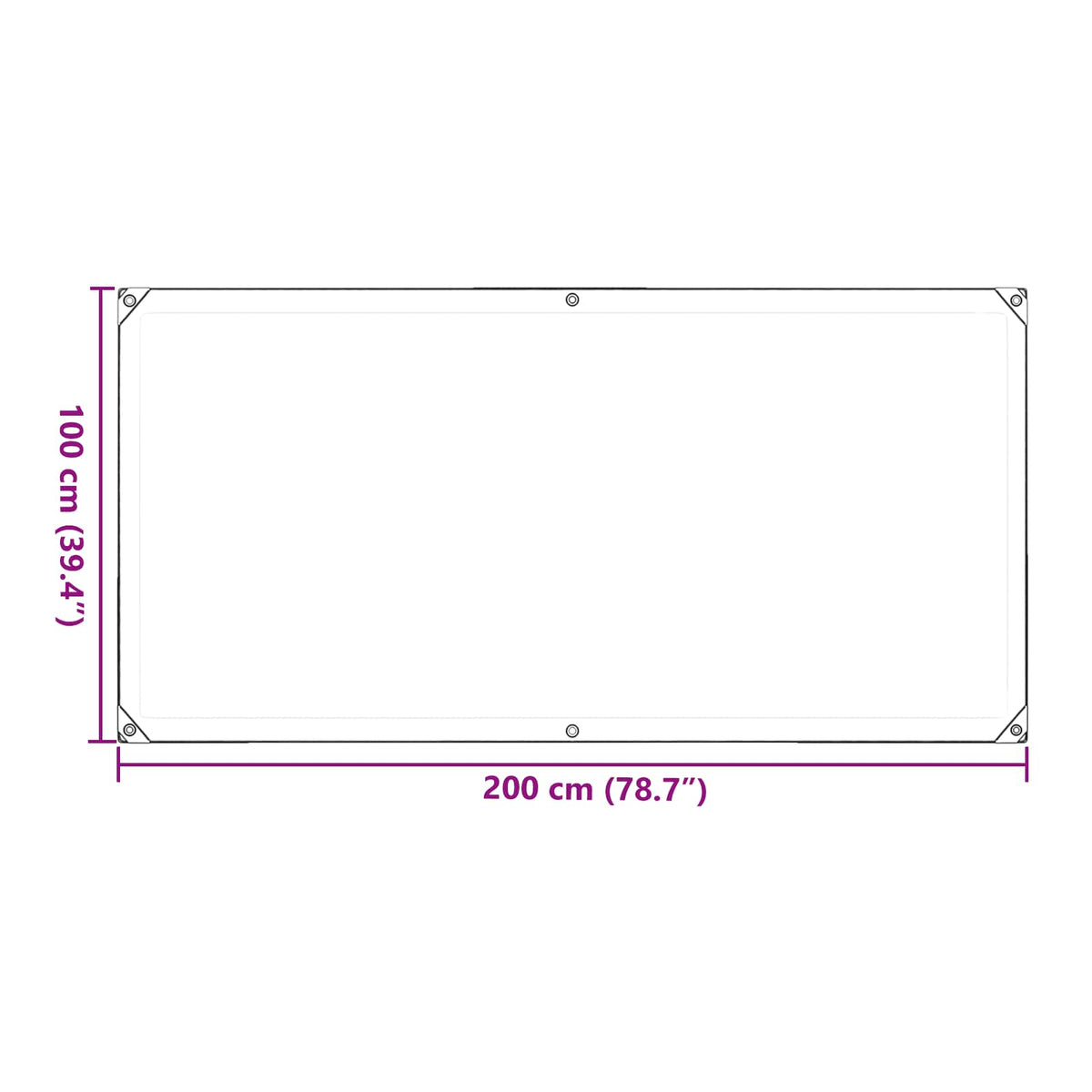 Pokrov za biljke *Transparent*an 1 x 2 m PVC