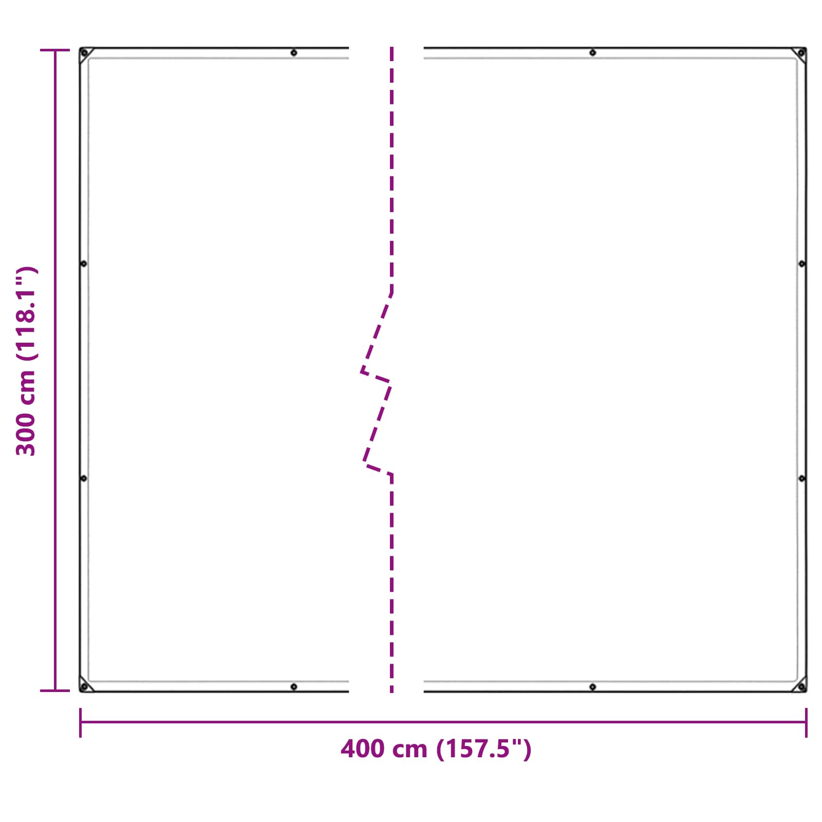 Pokrov za biljke *Transparent*an 3 x 4 m PVC