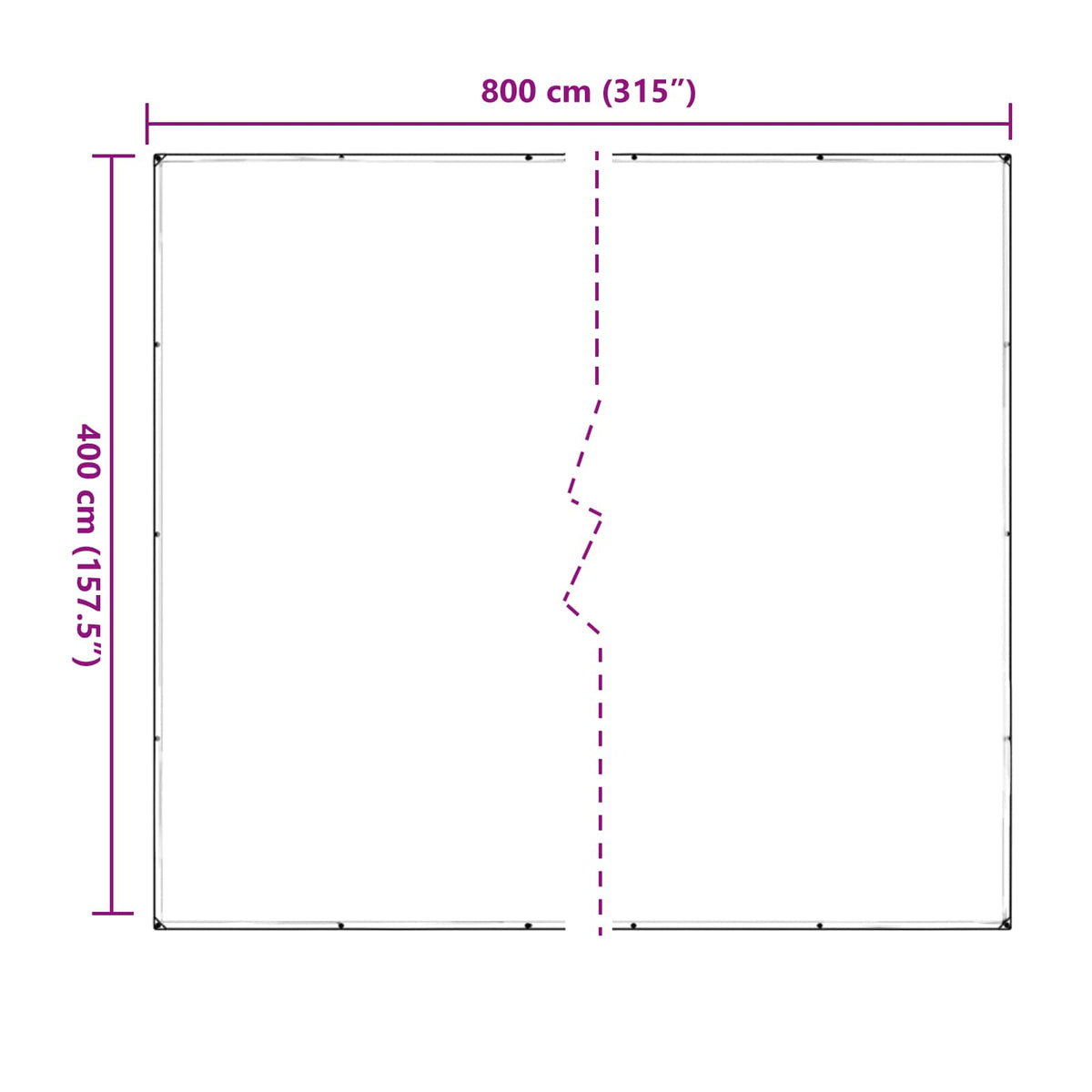 Pokrov za biljke *Transparent*an 4 x 8 m PVC