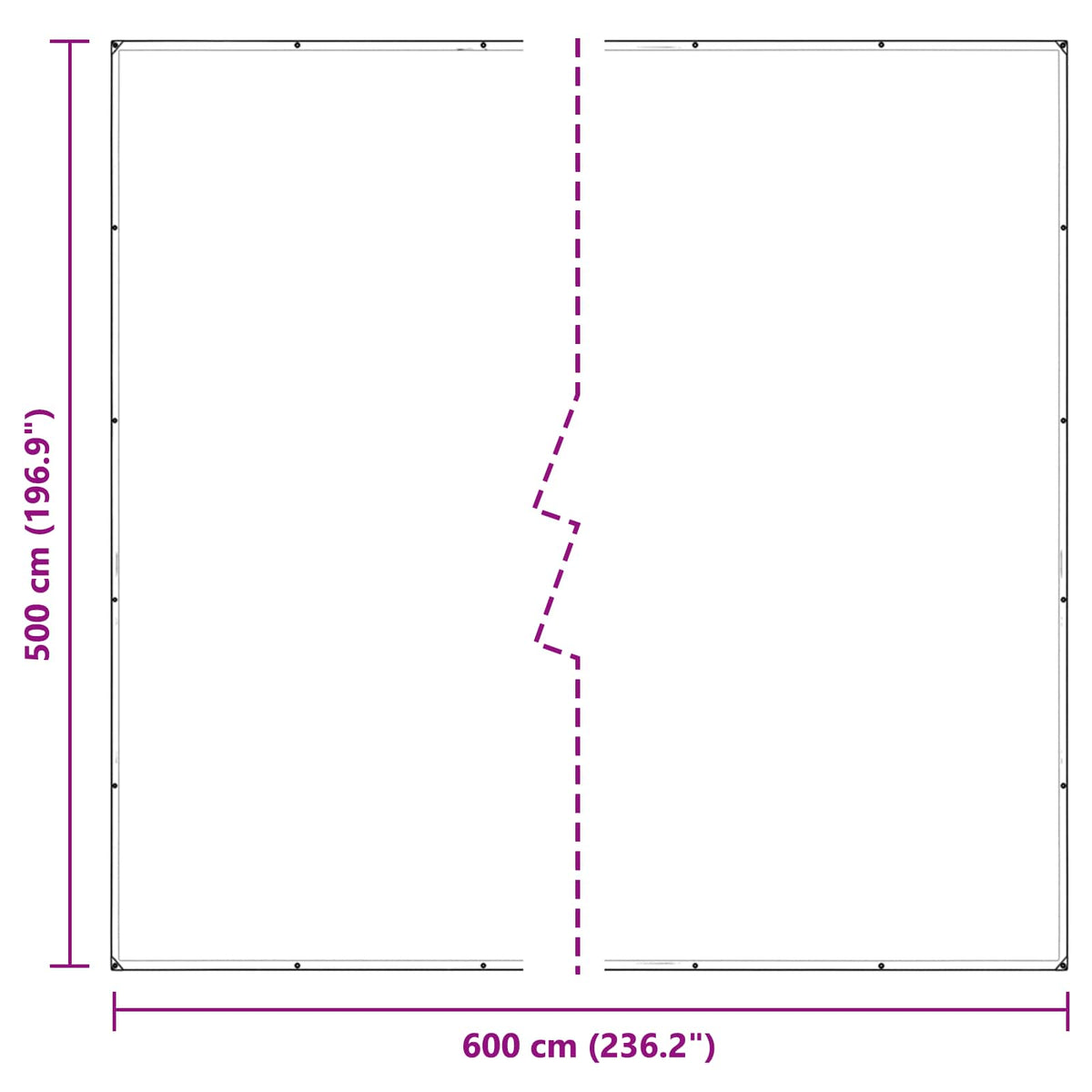 Pokrov za biljke *Transparent*an 5 x 6 m PVC