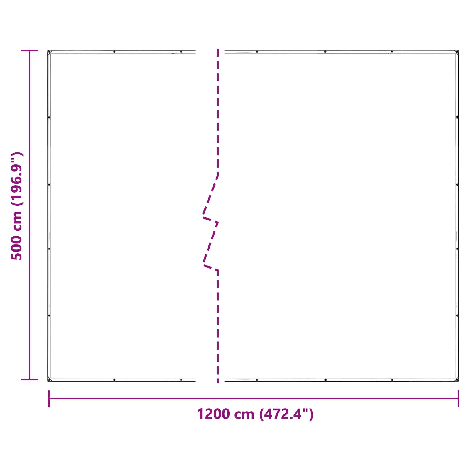 Pokrov za biljke *Transparent*an 5 x 12 m PVC