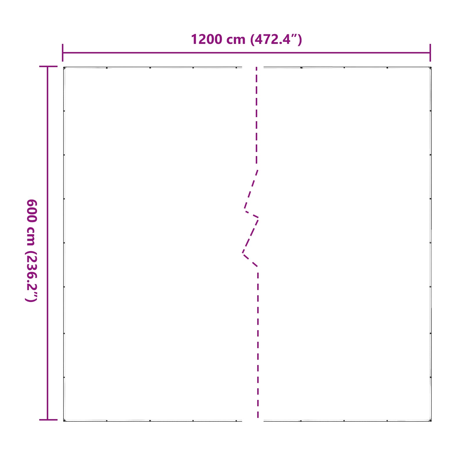Pokrov za biljke *Transparent*an 6 x 12 m PVC