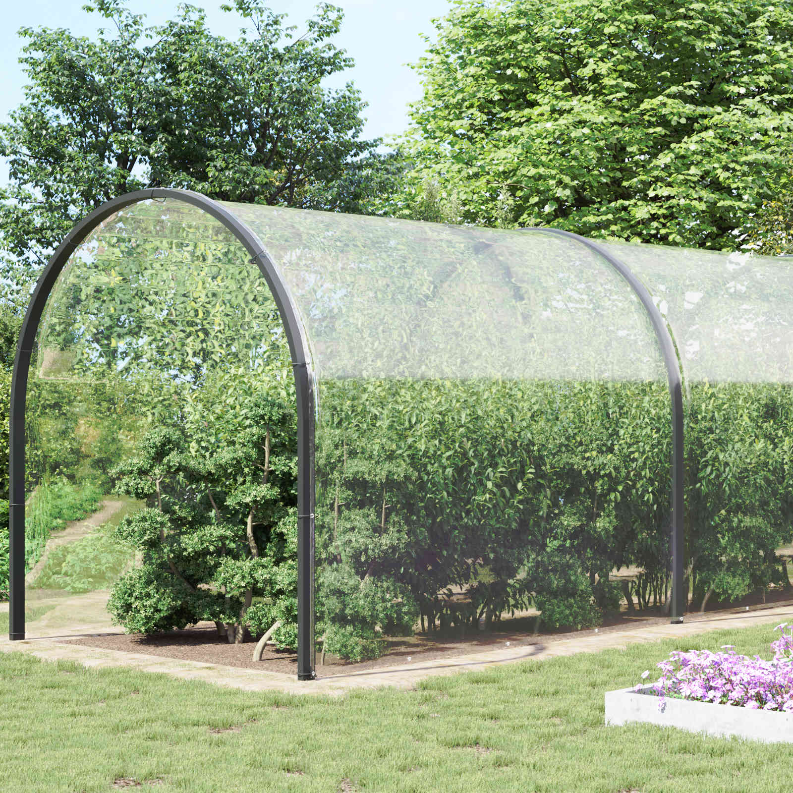 Pokrov za biljke *Transparent*an 8 x 8 m PVC