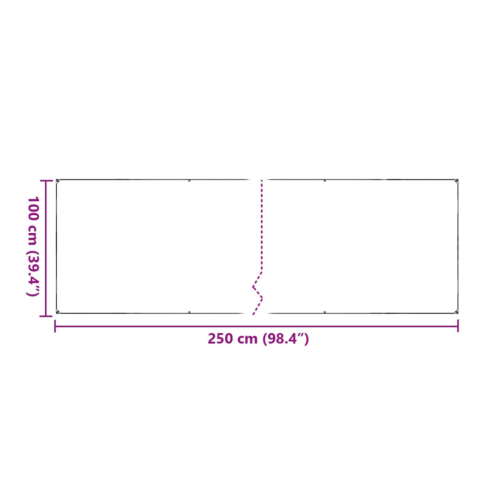 Pokrov za biljke *Transparent*an 2,5 x 1 m PVC