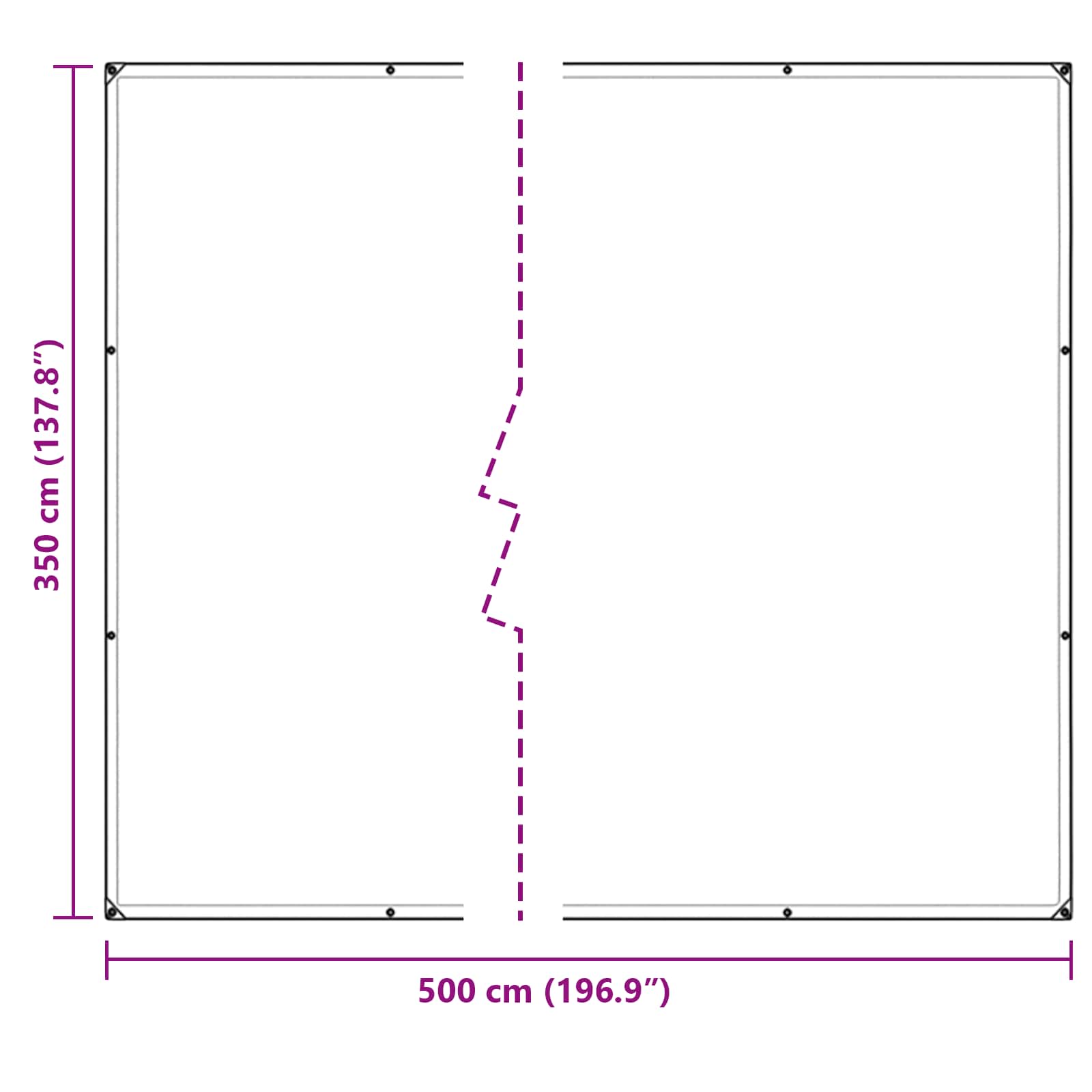 Pokrov za biljke *Transparent*an 5 × 3,5 m PVC
