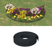 Ograda za vrt 25 m 10 cm PE Crna