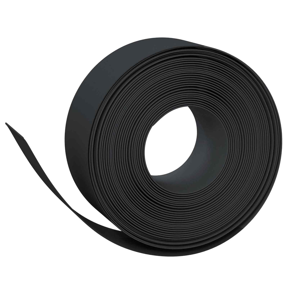 Ograda za vrt 25 m 20 cm PE Crna