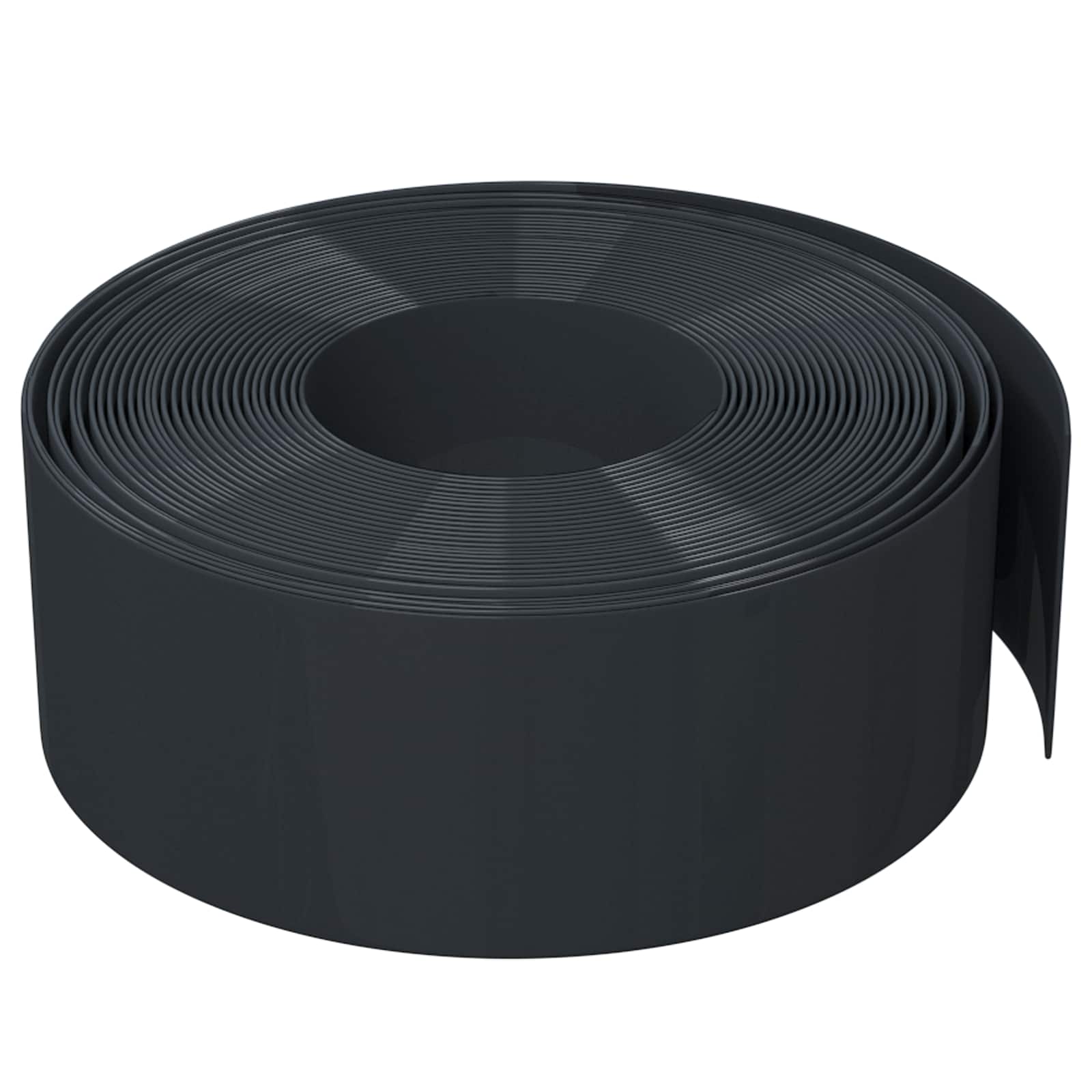 Ograda za vrt 25 m 20 cm PE Crna