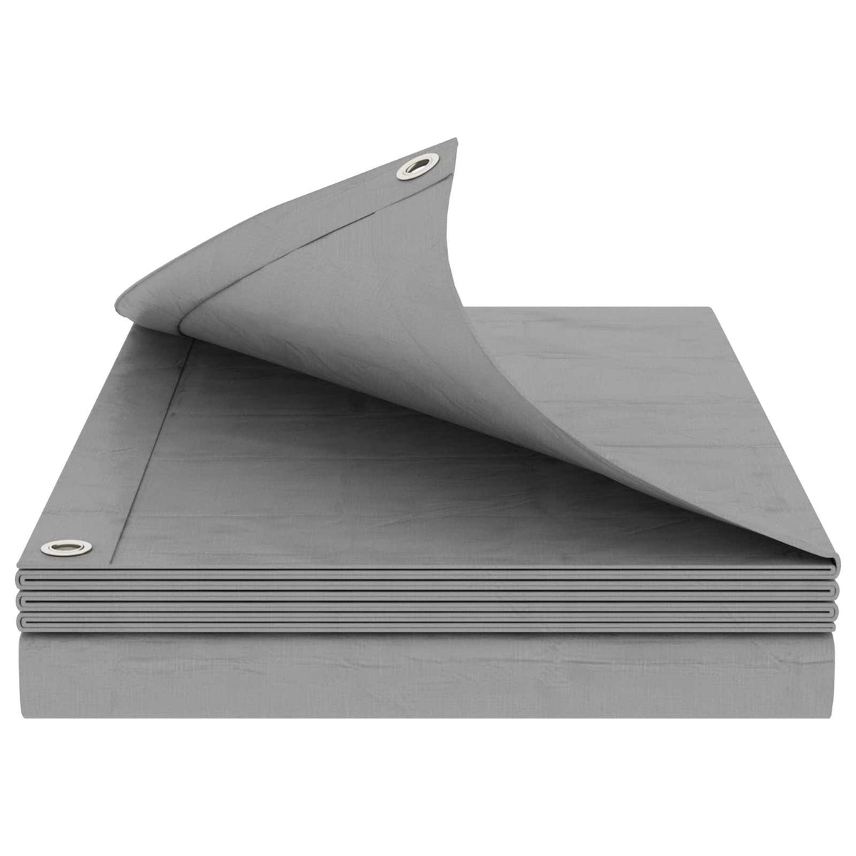 Cerada s rupama Svjetlosiva 8 x 8 m 180 gsm PE