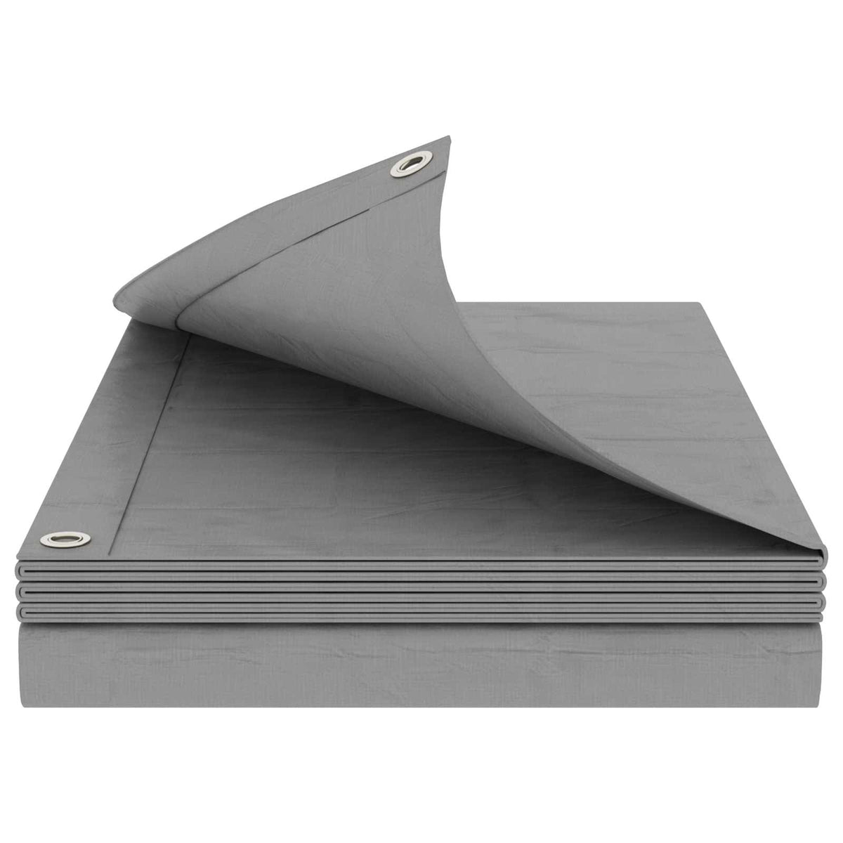 Cerada s rupama Svjetlosiva 8 x 8 m 260 gsm PE