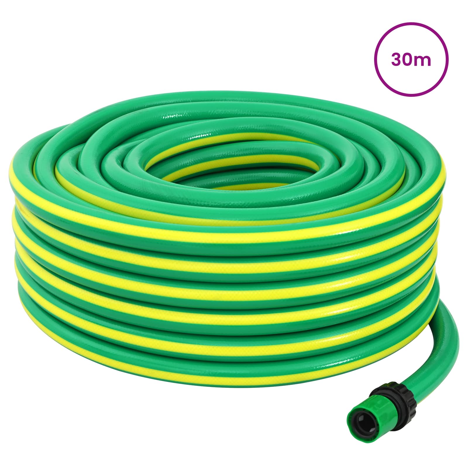 Vrtno crijevo 5-slojno Zelena i žuta 3 / 4'' 30 m PVC