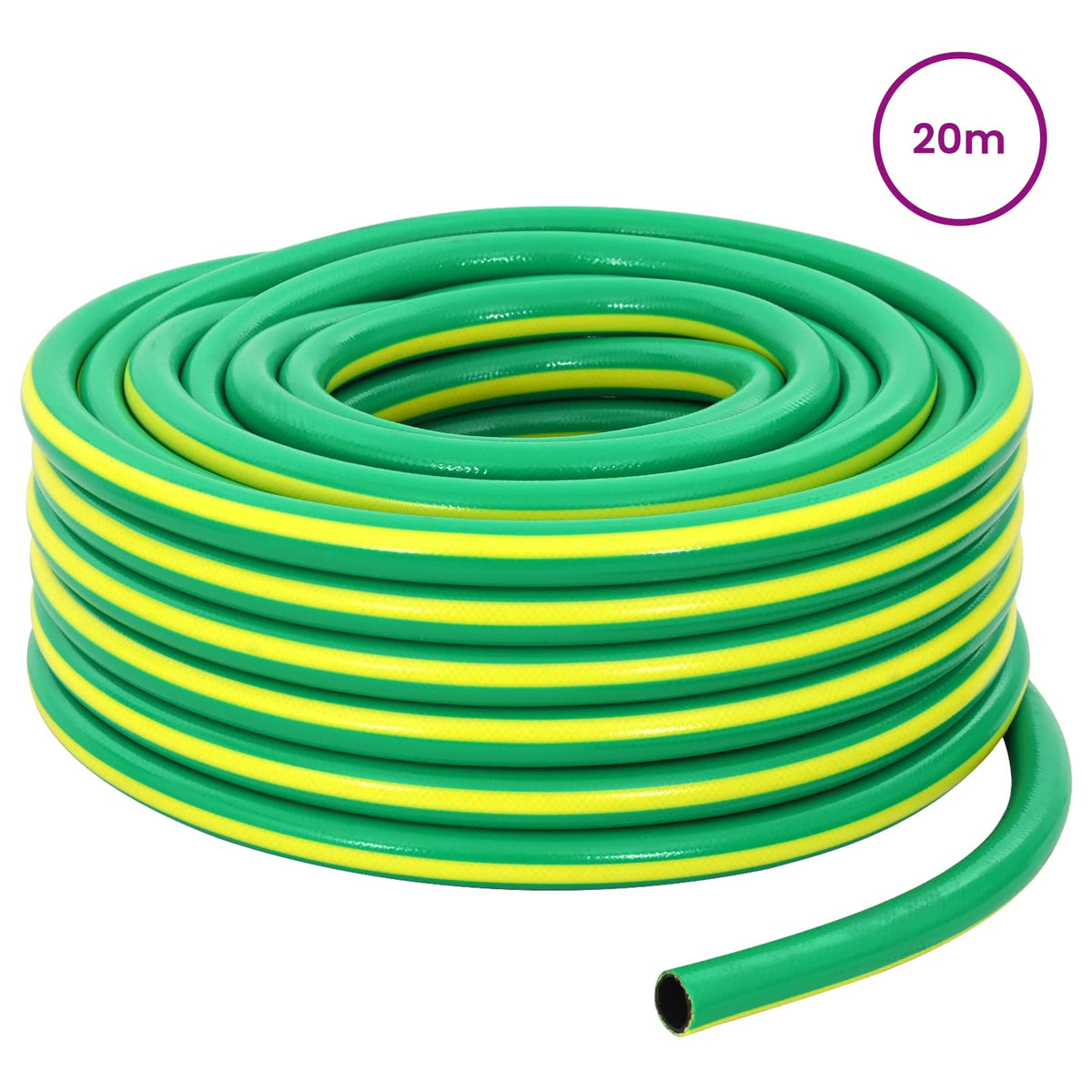 Vrtno crijevo 5-slojno Zelena i žuta 1" 20 m PVC