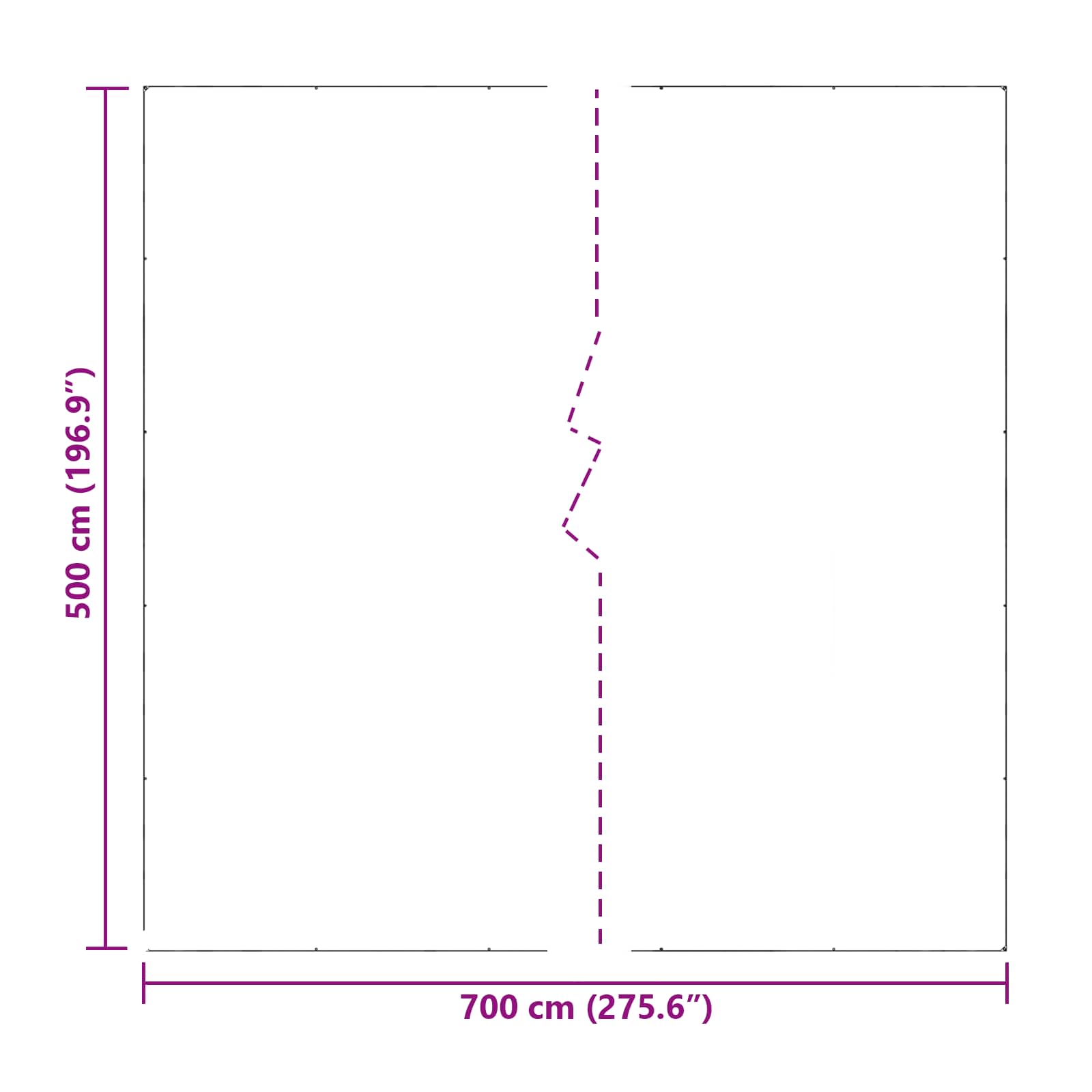 Tarpaulin *Transparent*an 7 x 5 m PE