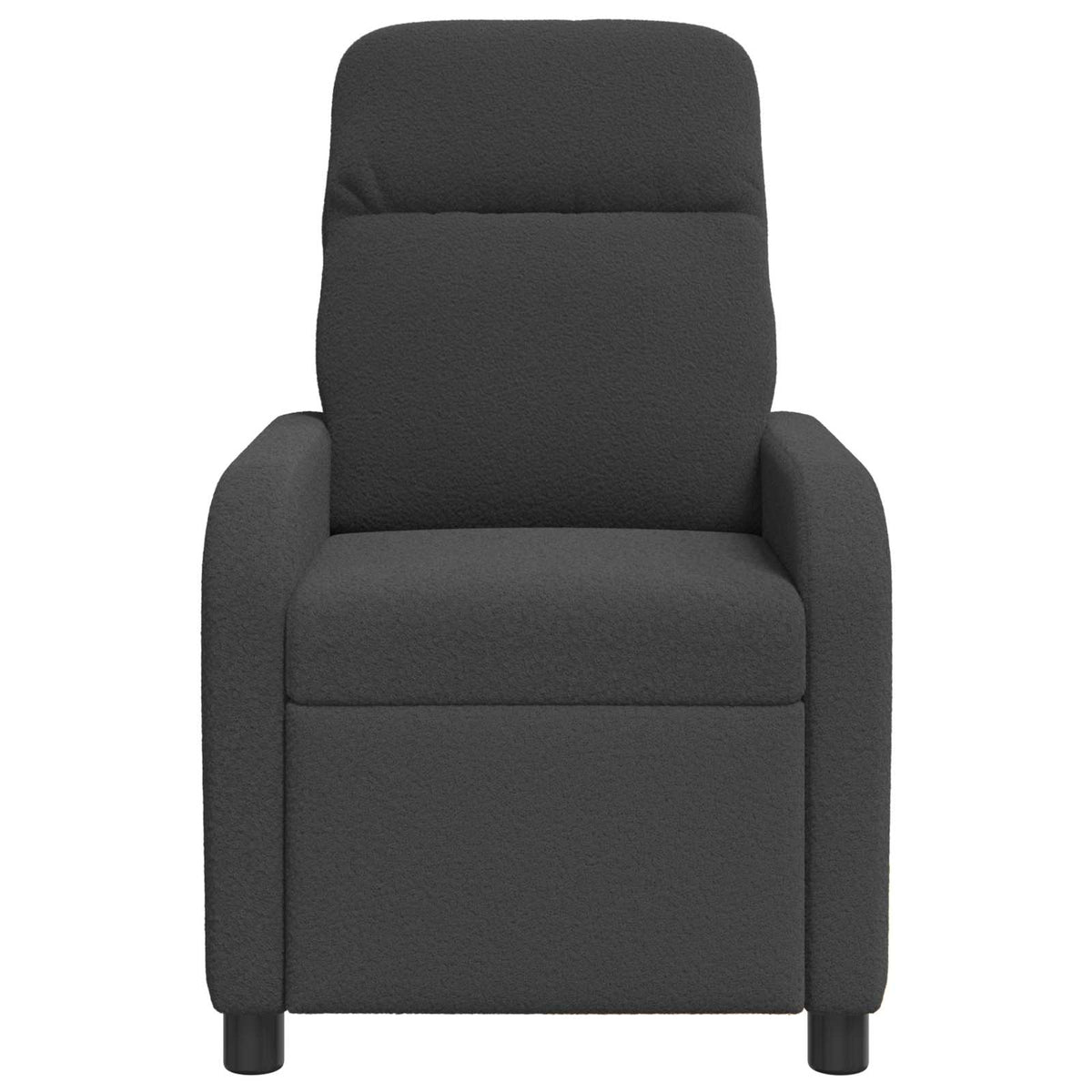 Fotelja s nagibom Tamnosiva Bouclé
