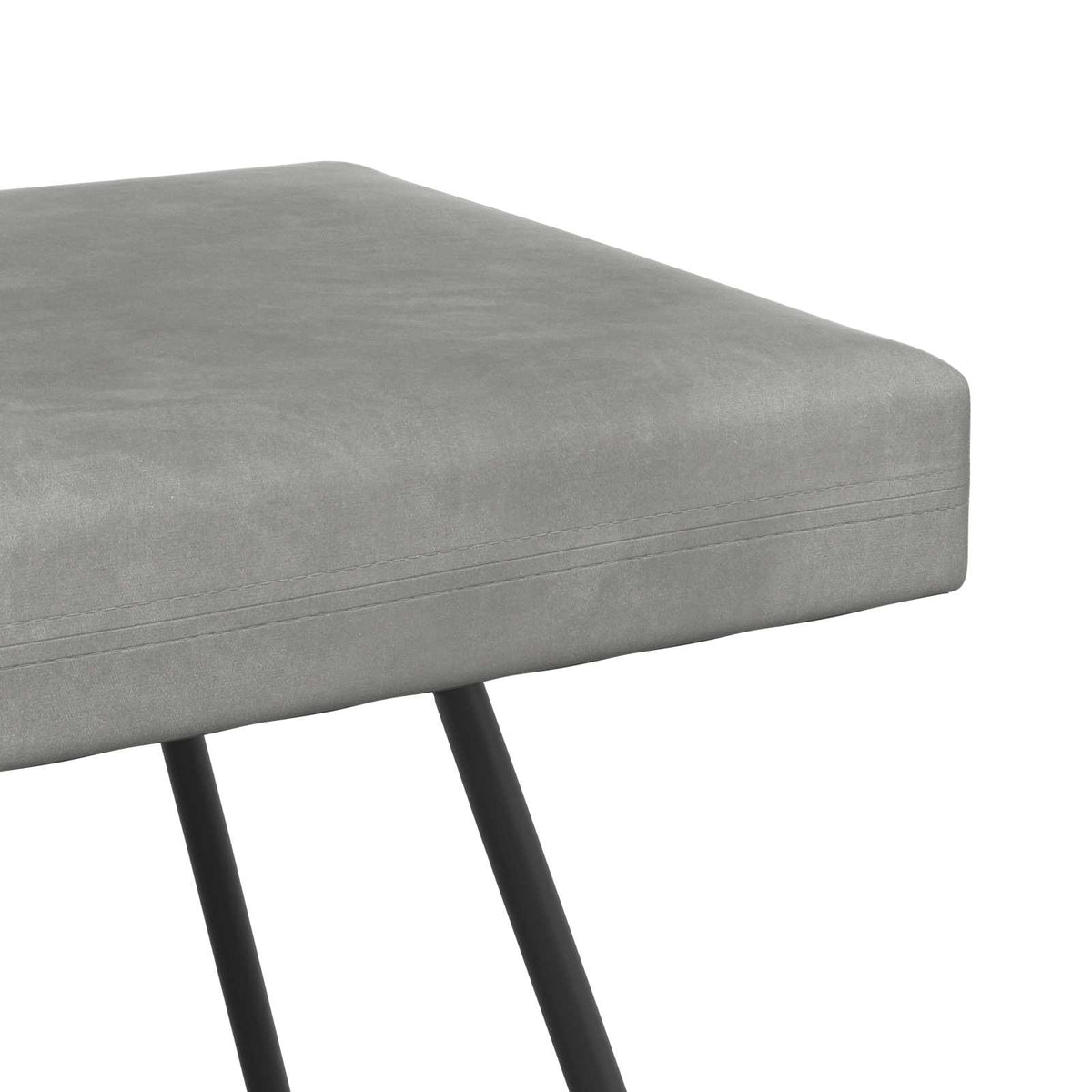 klupa Svjetlosiva 80 x 40 x 45 cm Baršun