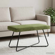 klupa Svijetlo zelena 80 x 40 x 45 cm Baršun