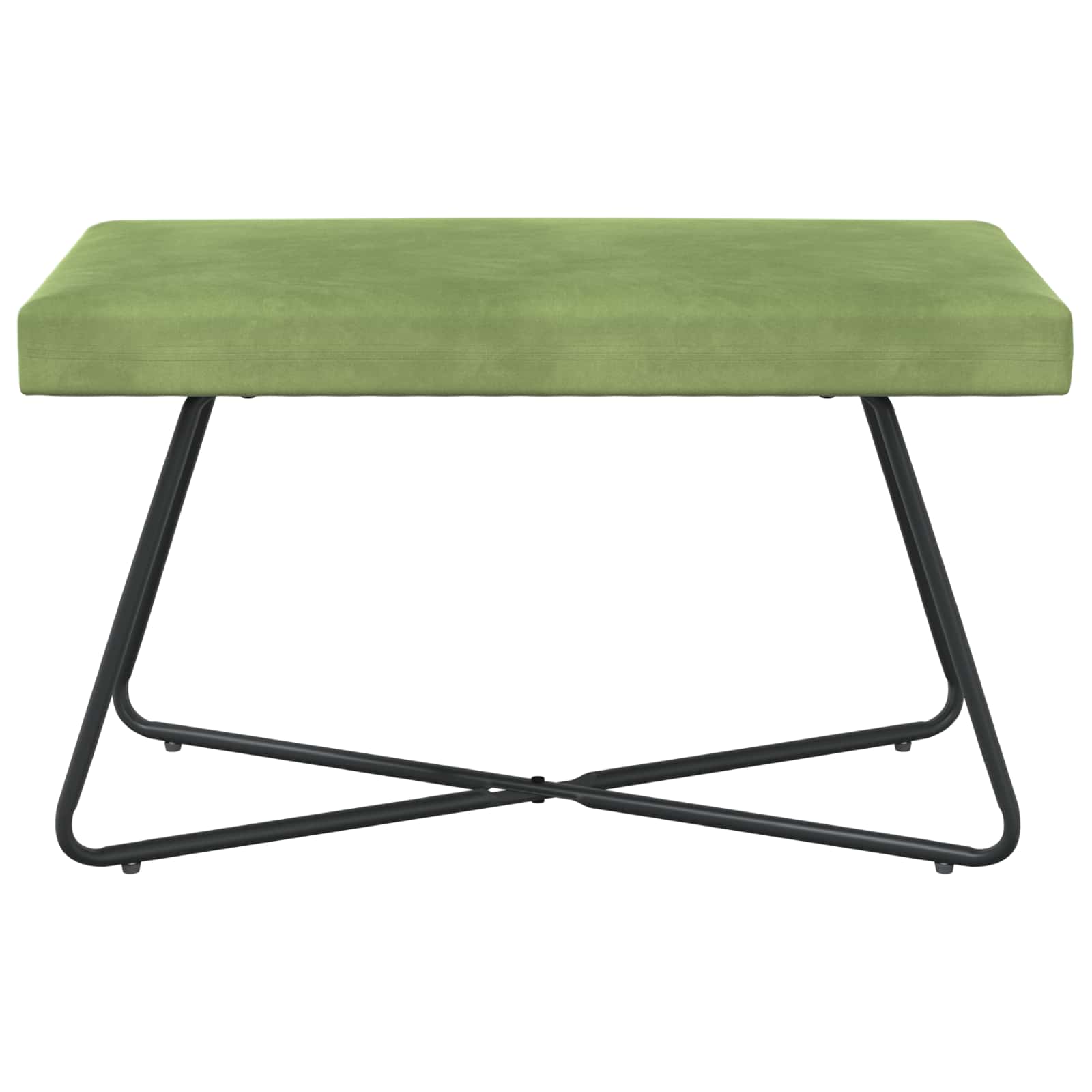 klupa Svijetlo zelena 80 x 40 x 45 cm Baršun