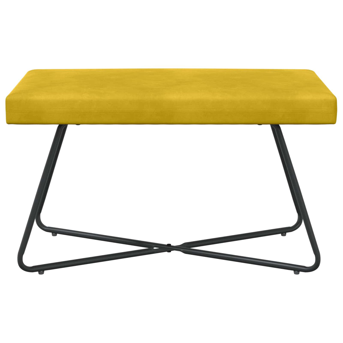 klupa Žuta 80 x 40 x 45 cm Baršun