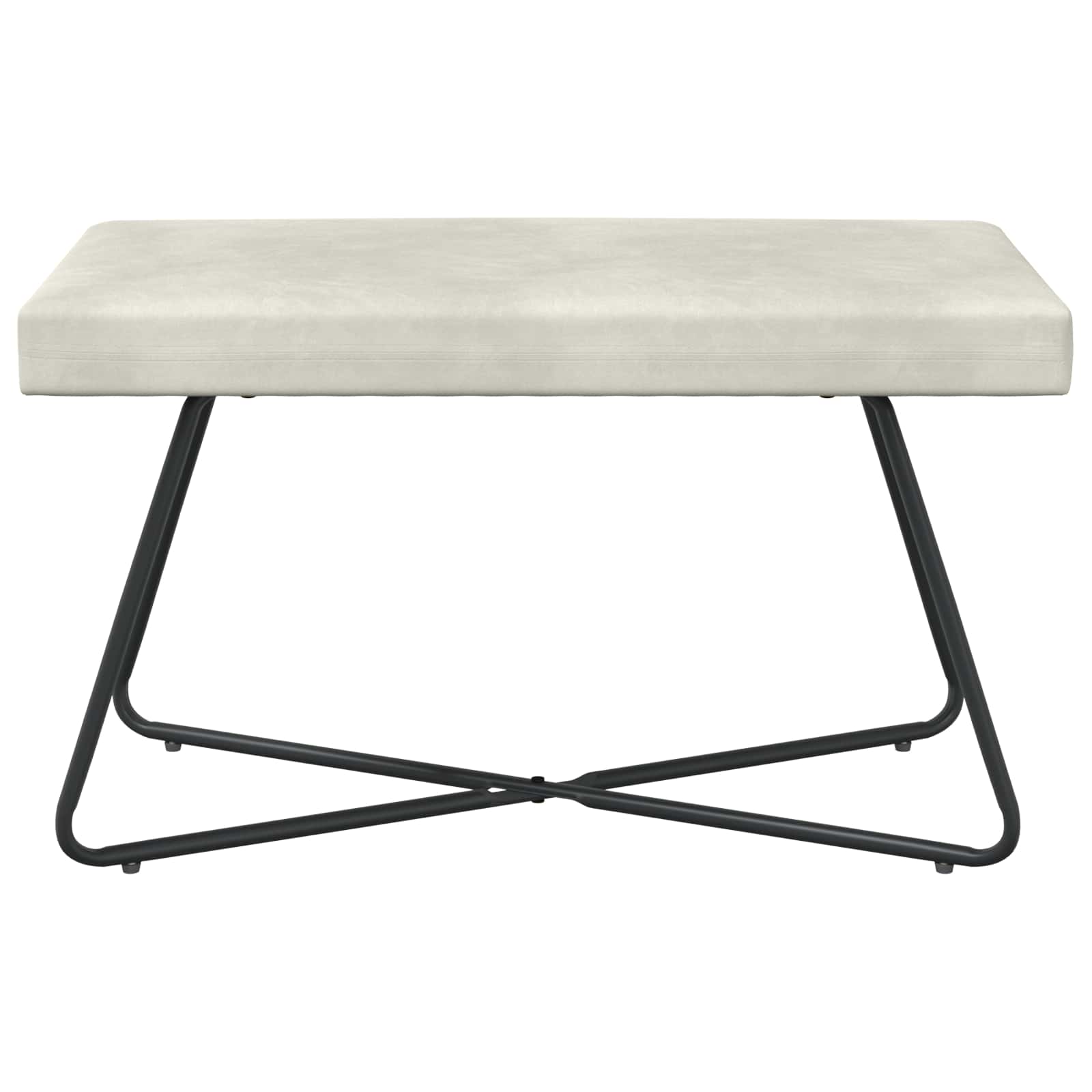 klupa Krem 80 x 40 x 45 cm Baršun