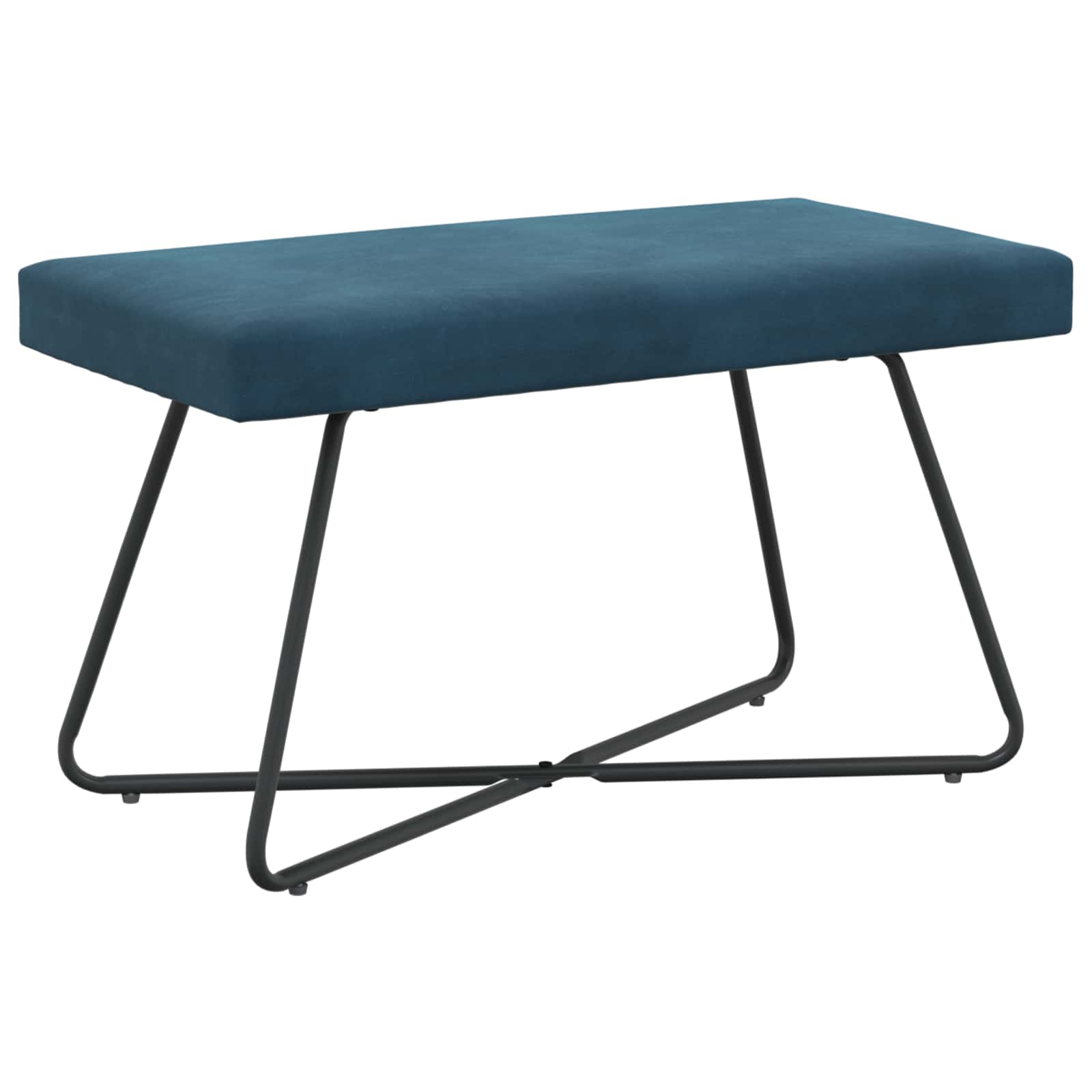 klupa Plava 80 x 40 x 45 cm Baršun