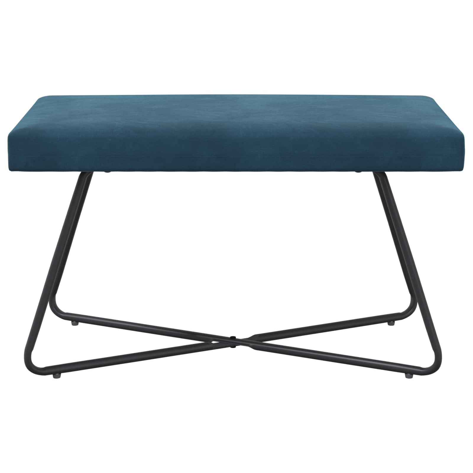 klupa Plava 80 x 40 x 45 cm Baršun