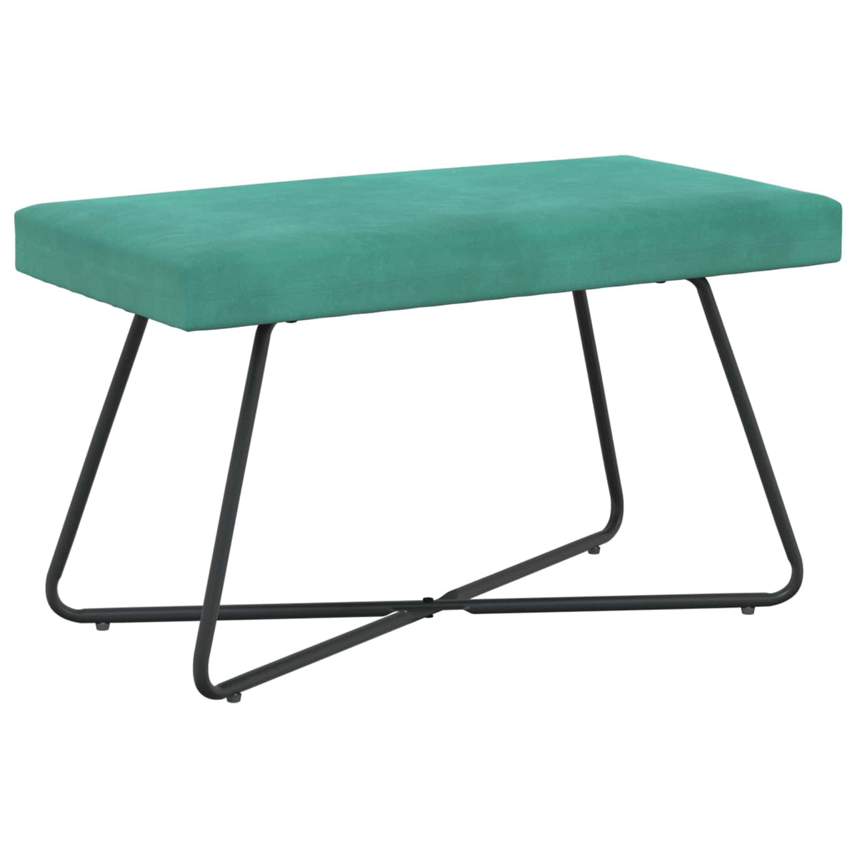 klupa Tirkizna 80 x 40 x 45 cm Baršun