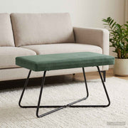 klupa Morska zelena 80 x 40 x 45 cm Baršun