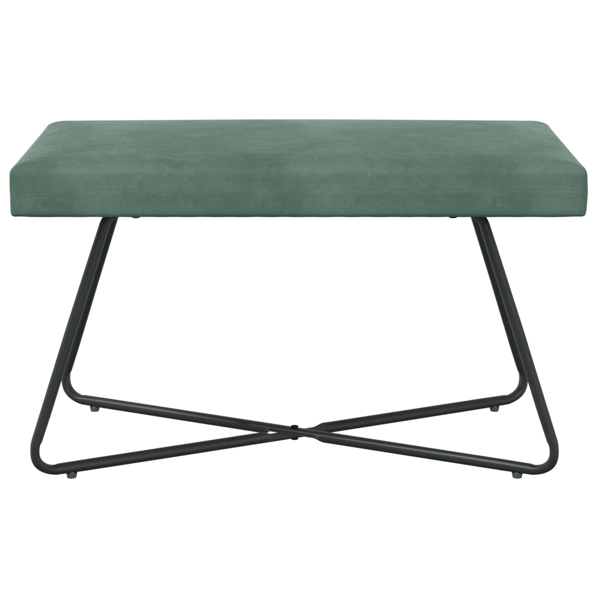 klupa Morska zelena 80 x 40 x 45 cm Baršun
