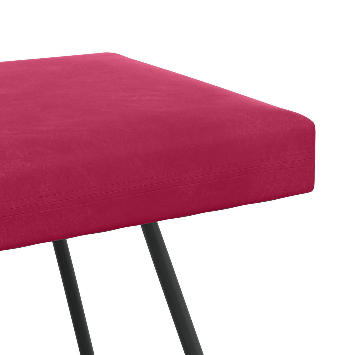 klupa Vinska crvena 110 x 40 x 45 cm Baršun