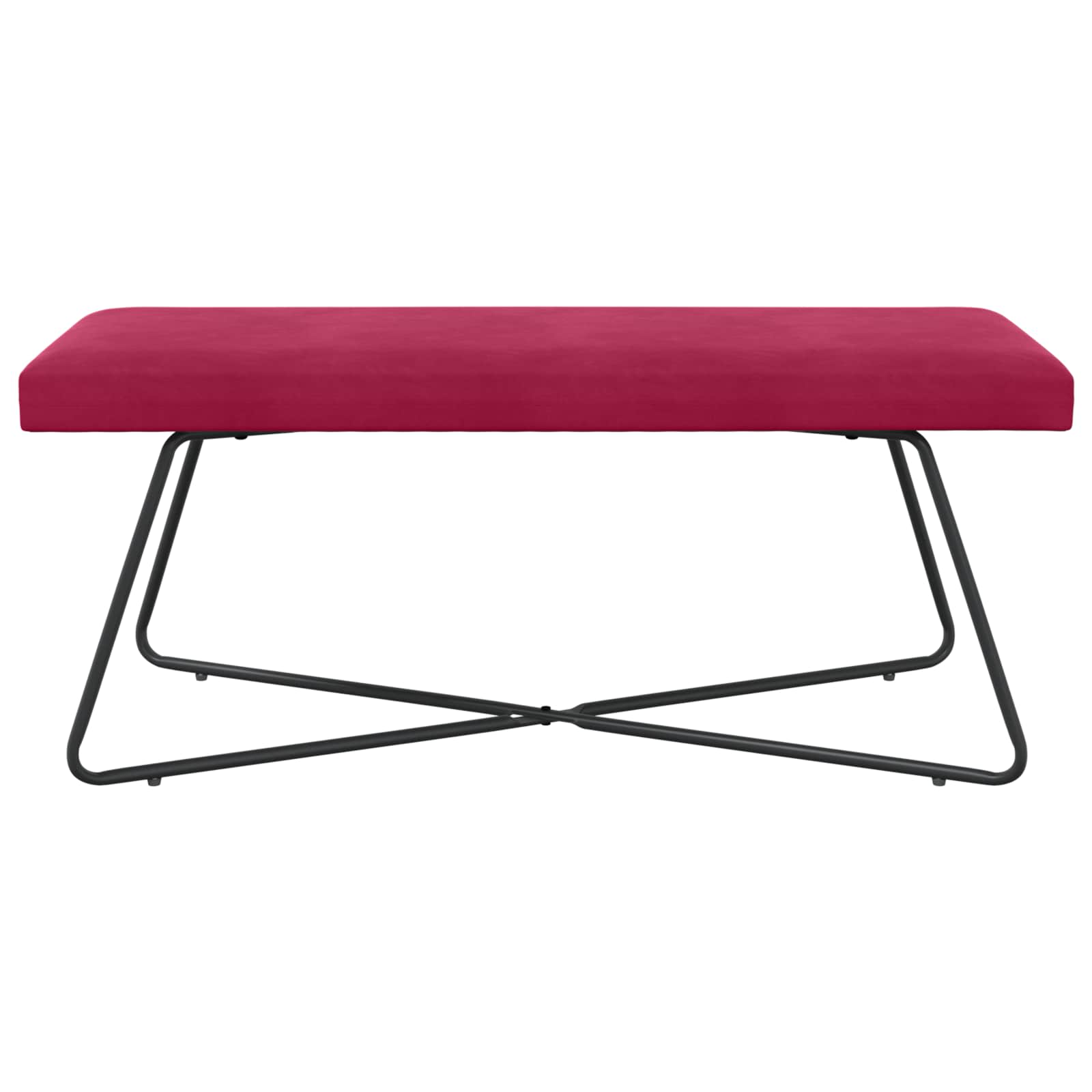 klupa Vinska crvena 110 x 40 x 45 cm Baršun