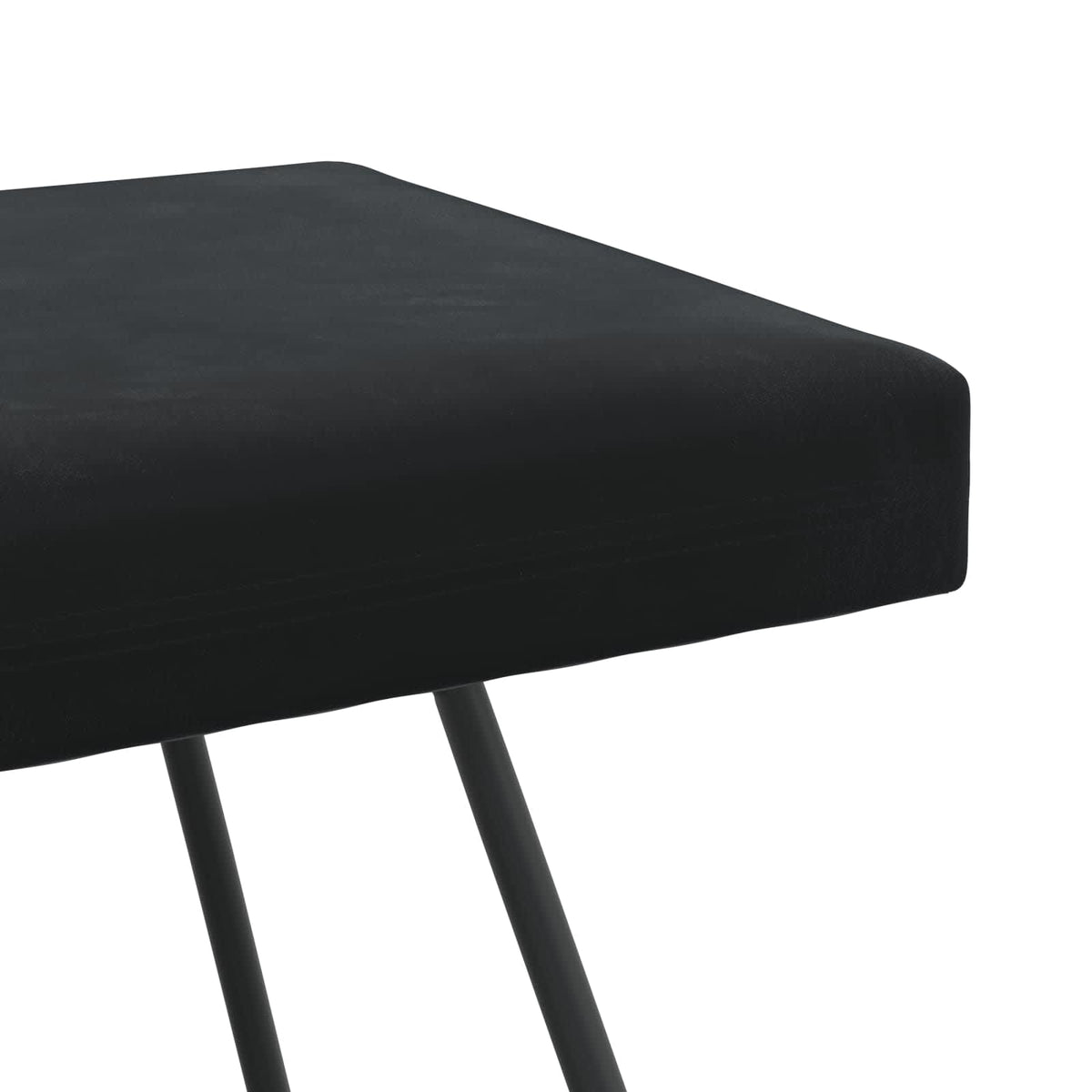 klupa Crna 110 x 40 x 45 cm Baršun