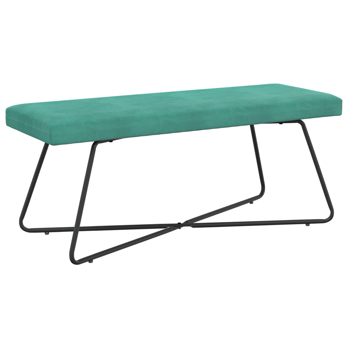 klupa Tirkizna 110 x 40 x 45 cm Baršun