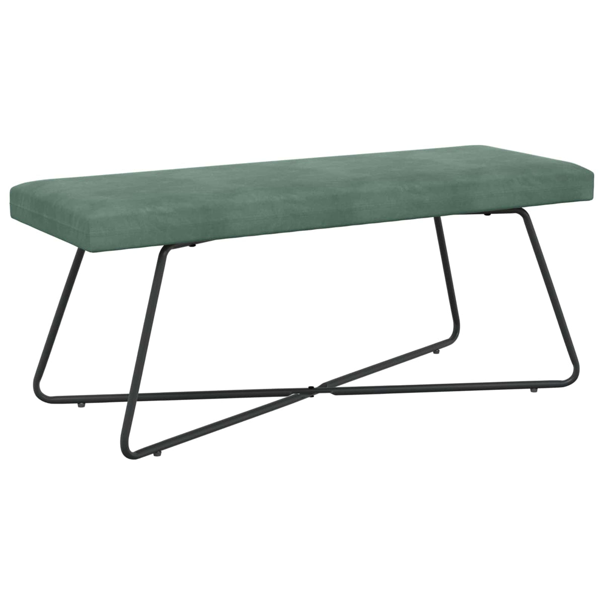 klupa Morska zelena 110 x 40 x 45 cm Baršun