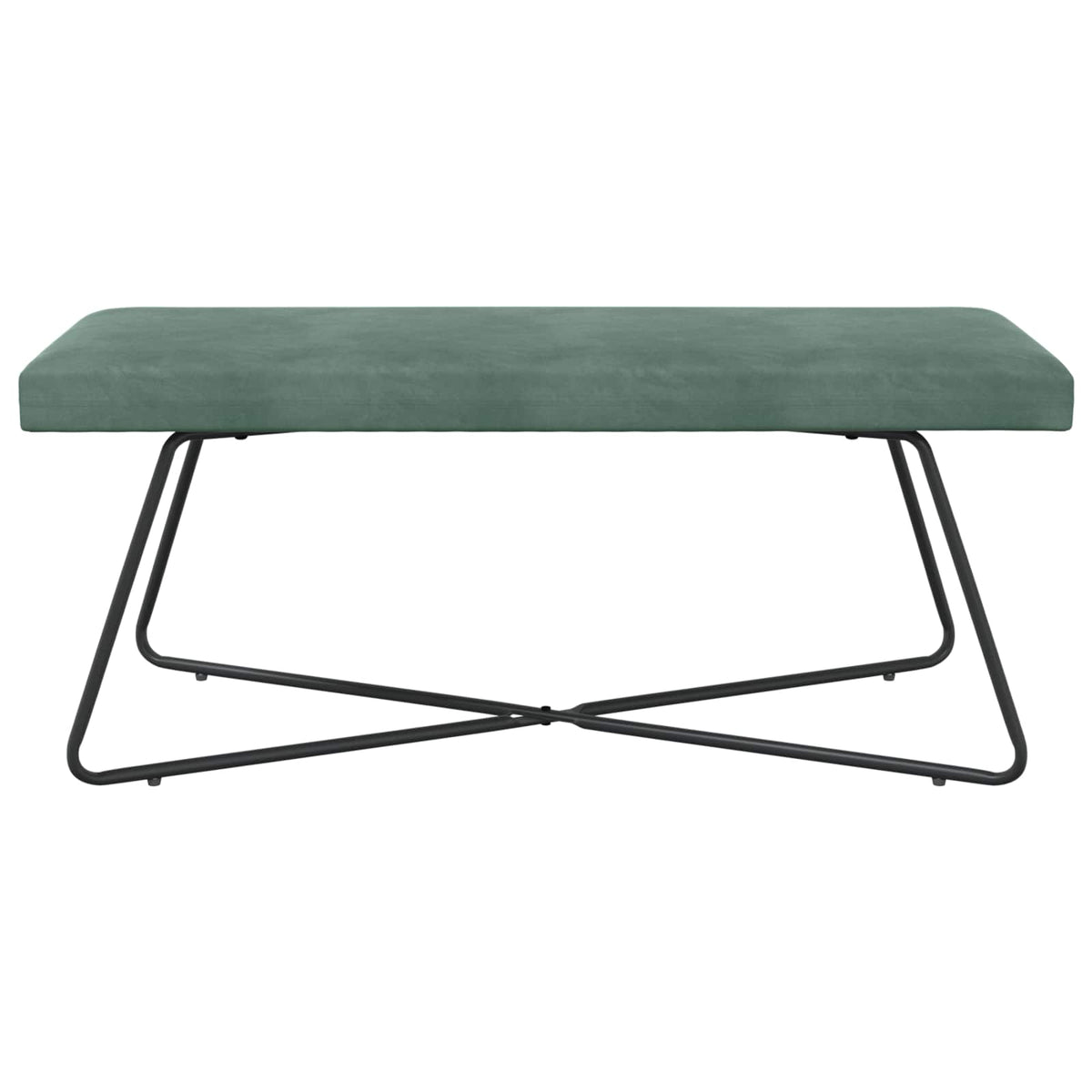 klupa Morska zelena 110 x 40 x 45 cm Baršun