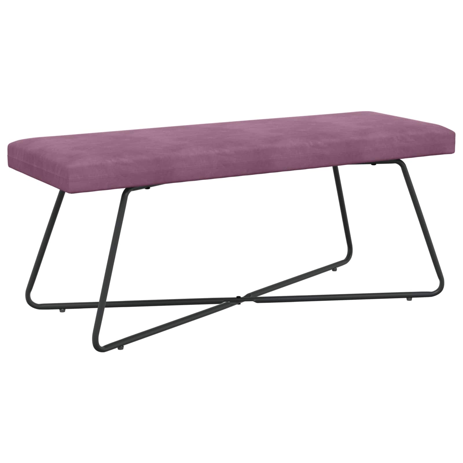 klupa Ljubičasta 110 x 40 x 45 cm Baršun