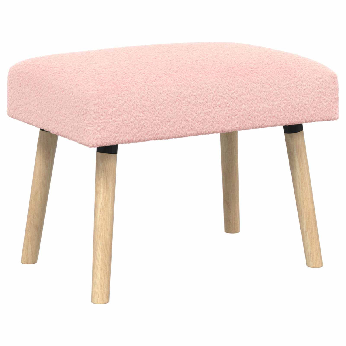 klupa Jednobojno Ružičasta 60 x 40 x 45 cm Bouclé