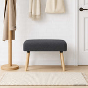 klupa Jednobojno Tamnosiva 60 x 40 x 45 cm Bouclé