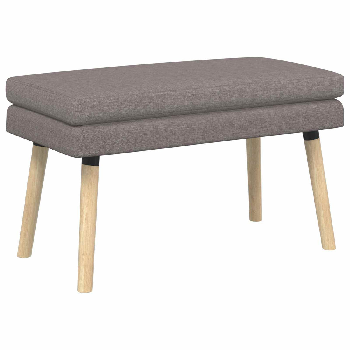 Klupa s dvostrukim slojem Sivosmeđa 80 x 40 x 47 cm Tkanina