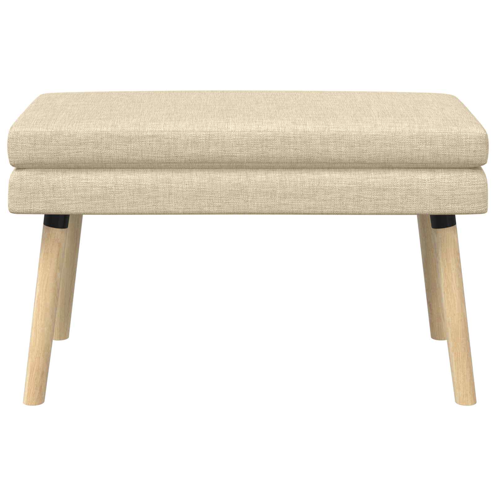 Klupa s dvostrukim slojem Krem 80 x 40 x 47 cm Tkanina